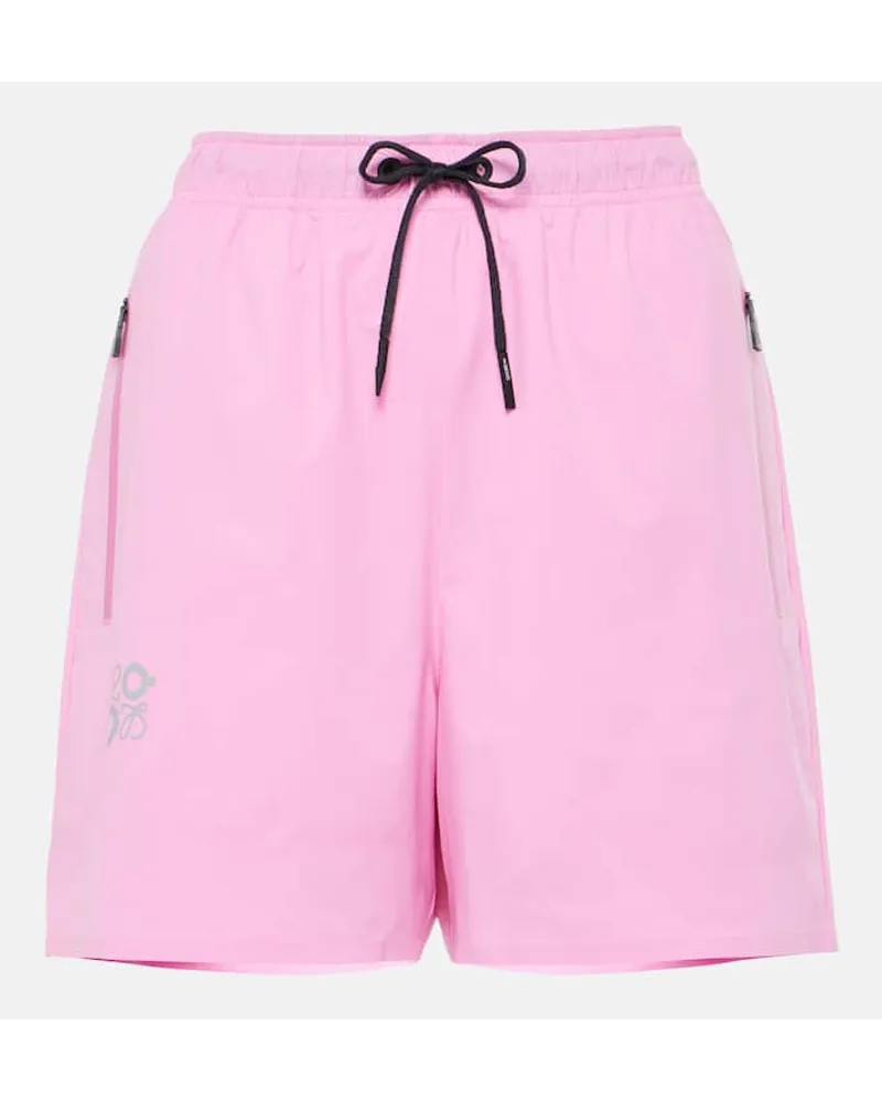 Loewe x On - Shorts in tessuto tecnico Rosa