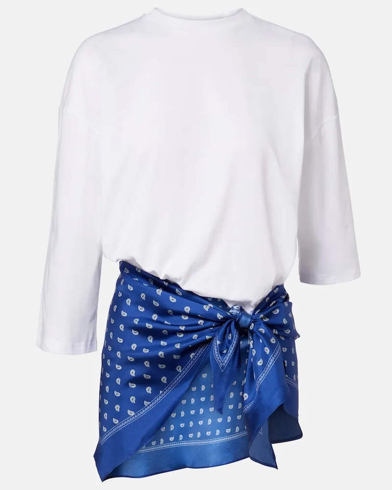 Christopher Esber Copricostume in cotone con seta Blu