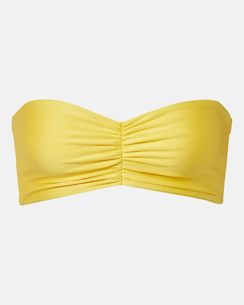 JADE SWIM Top bikini Ava a fascia Giallo