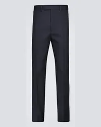 Gucci Pantaloni crop in cotone Blu