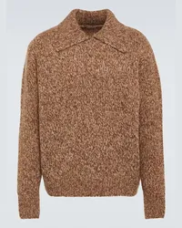 Dries van Noten Pullover in misto alpaca Marrone