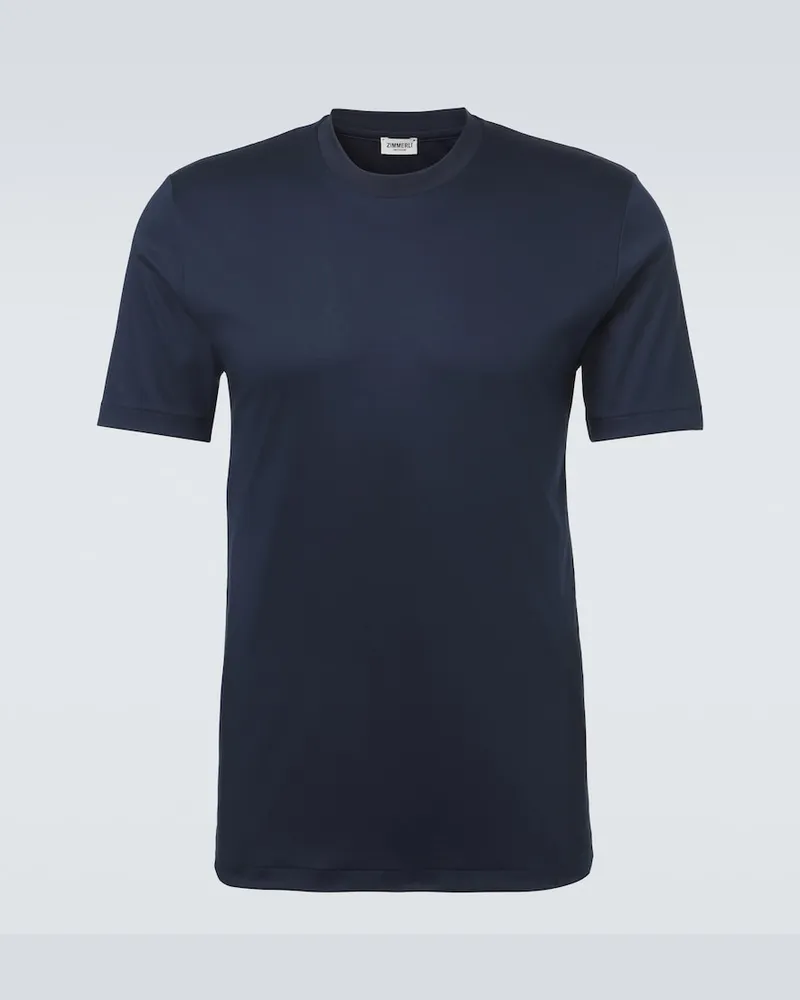 Zimmerli T-shirt in cotone Blu