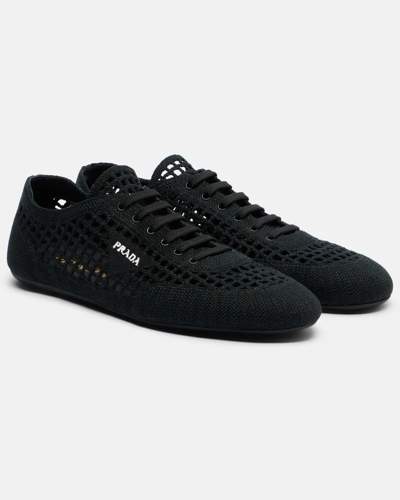Prada Sneakers Collapse in crochet Nero