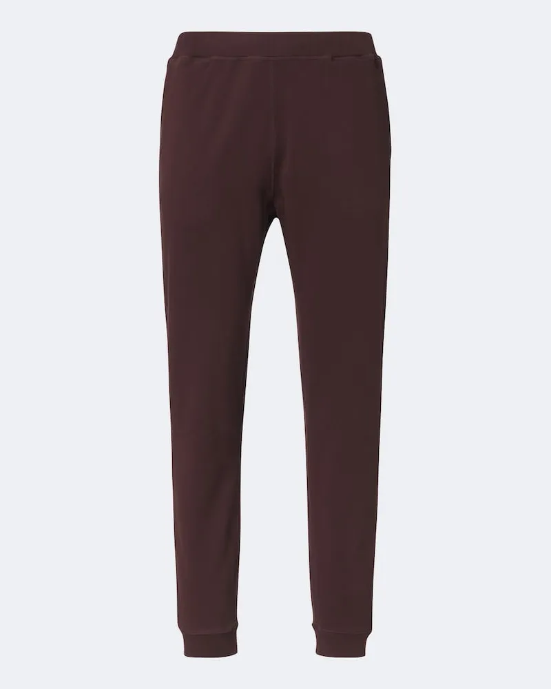 Sunspel Pantaloni sportivi in cotone Borgogna