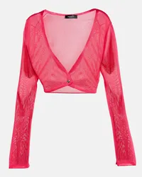 Versace Cardigan cropped Medusa Rosa