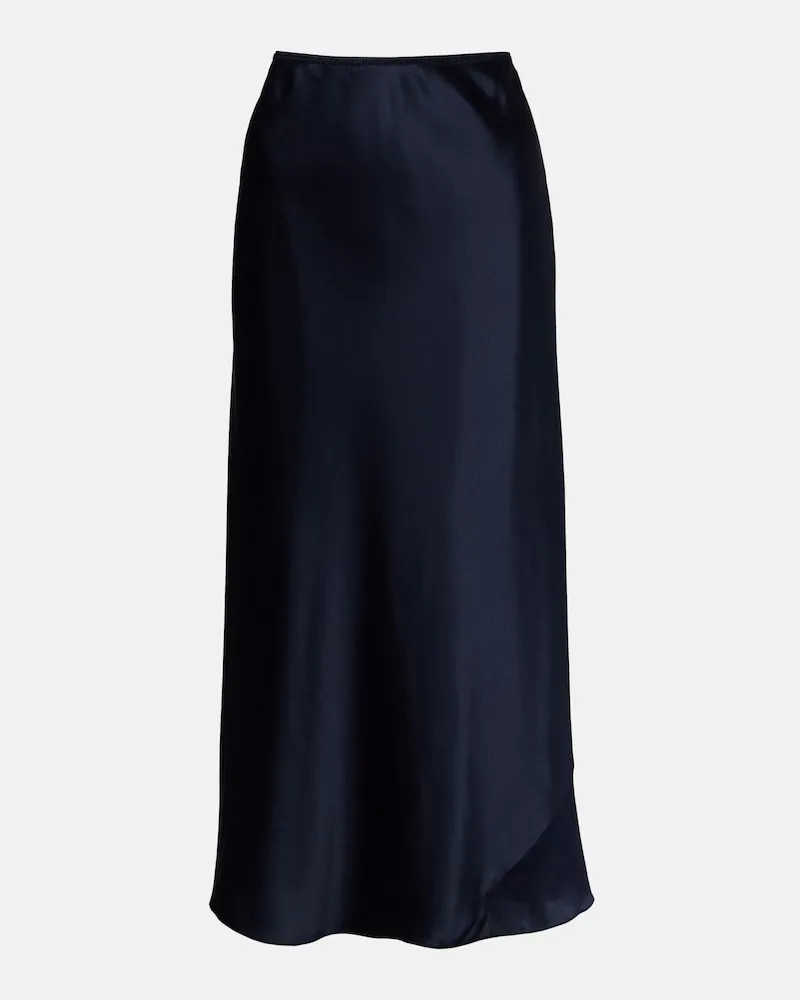 Dorothee Schumacher Gonna Sense Of Shine in satin misto seta Blu