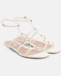 Valentino Garavani Sandali Rockstud Wispy in pelle Bianco