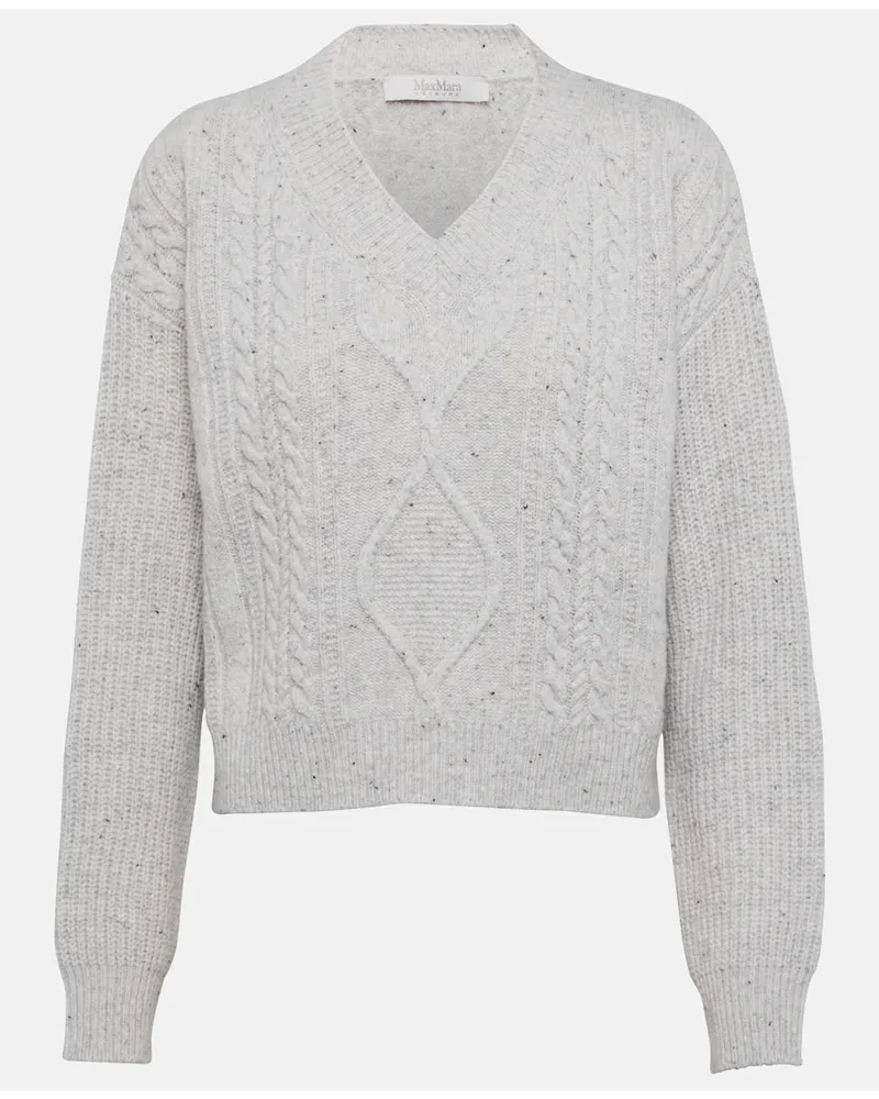 Max Mara Pullover Carmela in misto lana Bianco