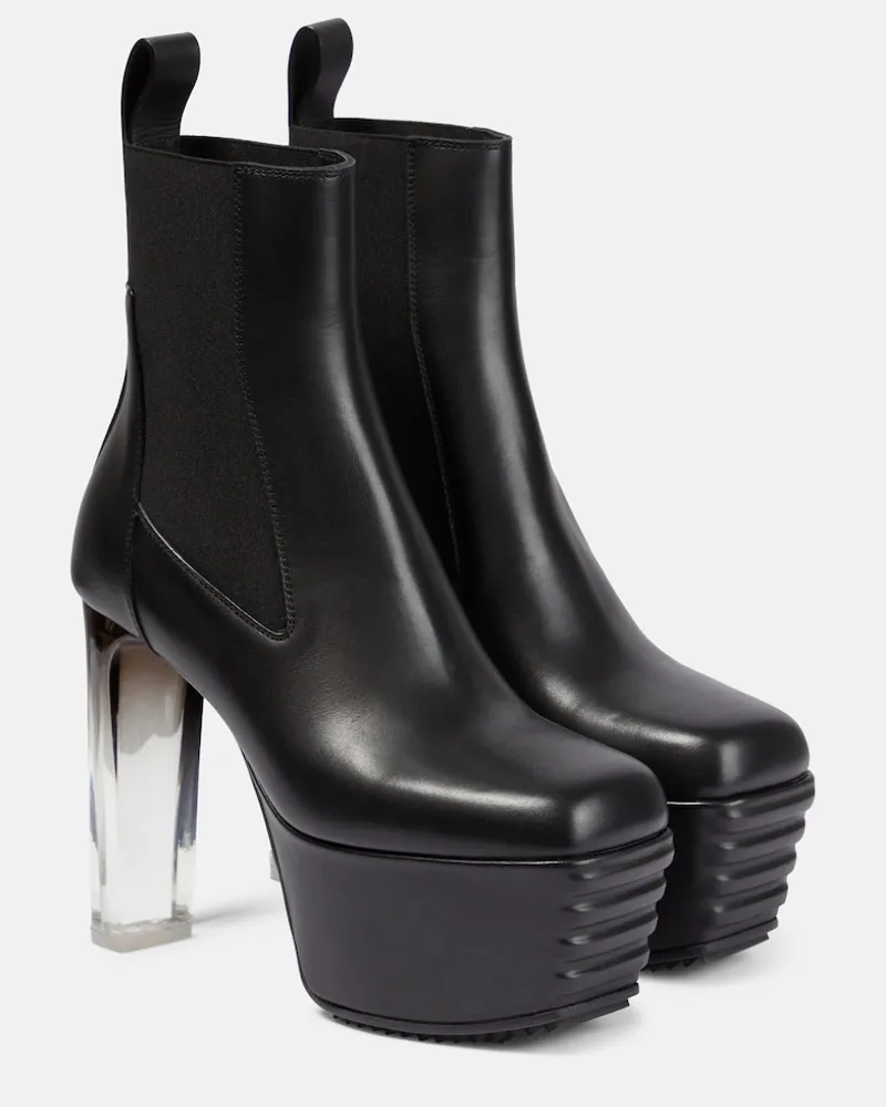 Rick Owens Stivaletti Minimal Grill Beatle in pelle Nero