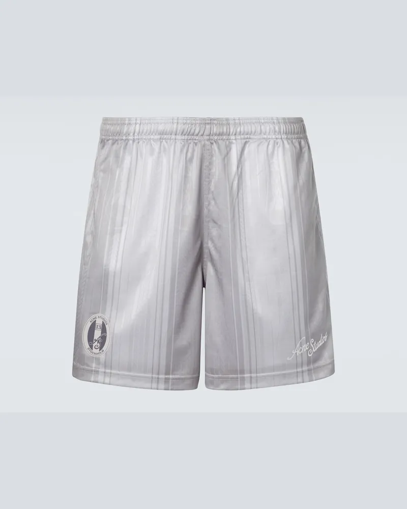 Acne Studios Shorts Ronso a righe Grigio