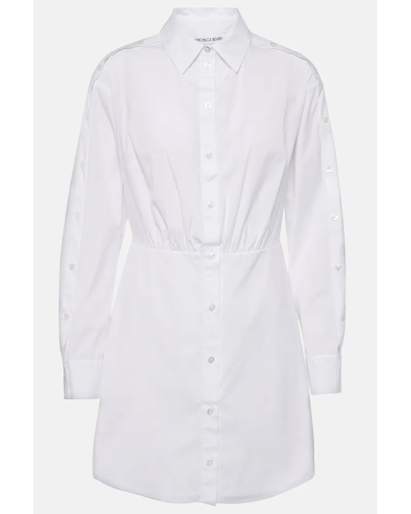 Veronica Beard Abito chemisier Rae in cotone Bianco