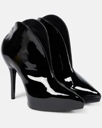 Alaïa Alaïa Stivaletti Slick in vernice Nero