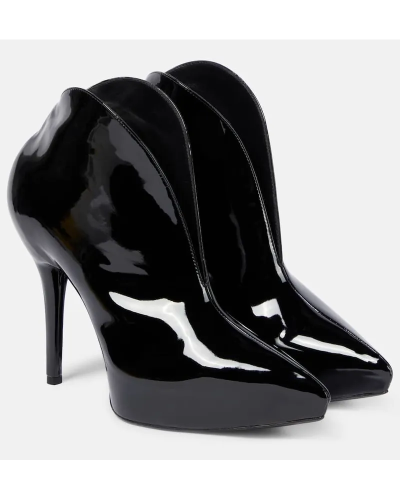 Alaïa AlaÃ¯a Stivaletti Slick in vernice Nero