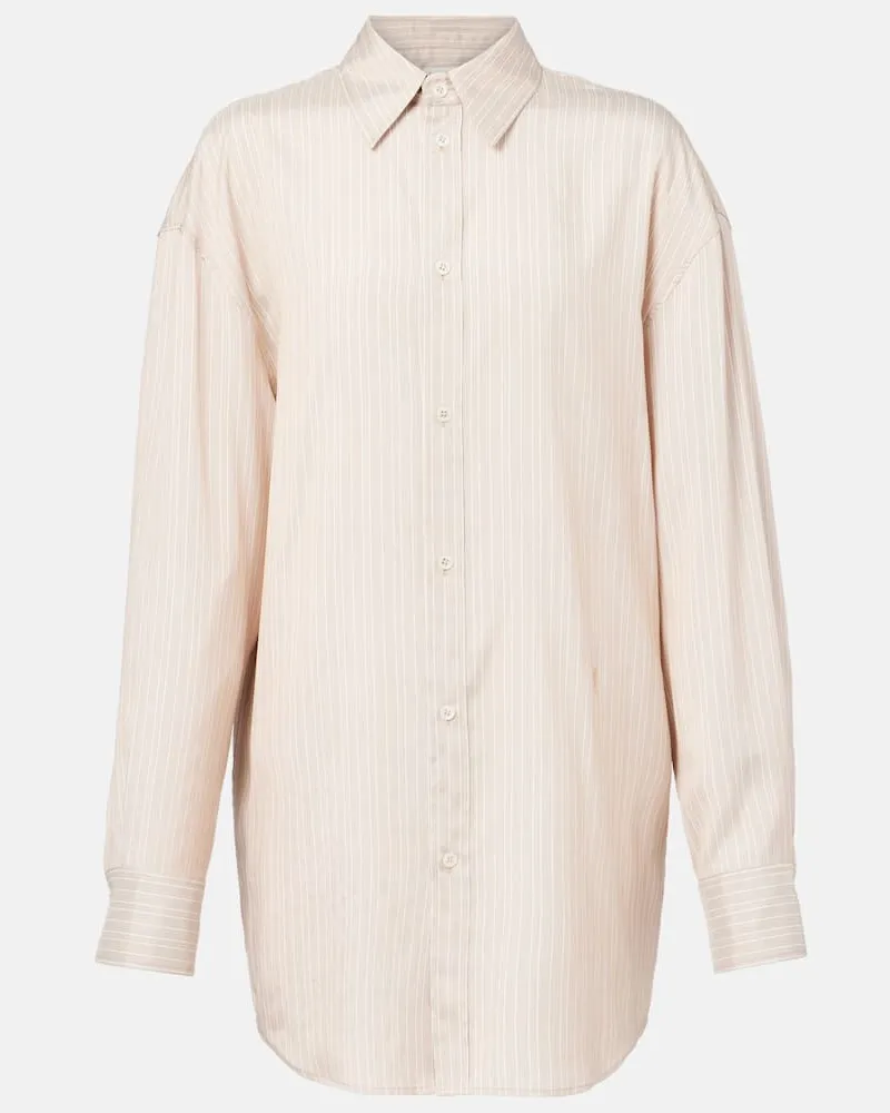 Saint Laurent Blusa in seta Beige