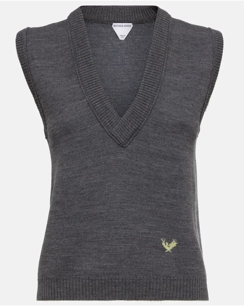 Bottega Veneta Gilet in lana Grigio