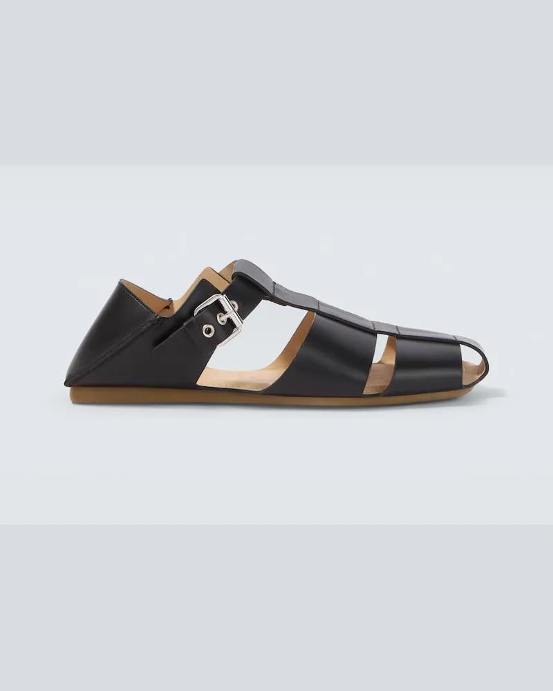 Christophe Lemaire Sandali convertibili in pelle Nero