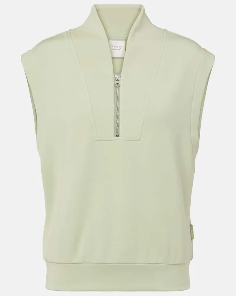 Varley Gilet Loretta con zip Verde