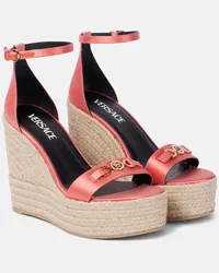 Versace Espadrillas con zeppa Medusa ‘95 in raso Arancione