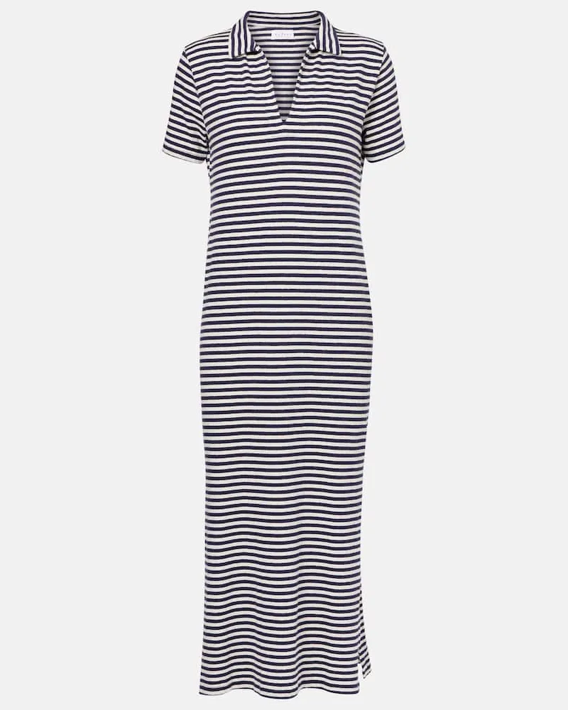 Velvet Abito midi Khan in jersey di cotone Blu