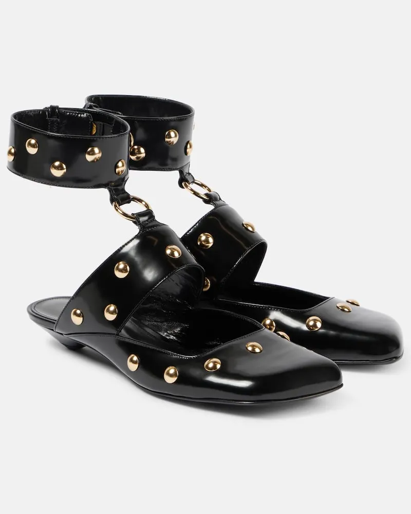Chloé ChloÃ© Ballerine Jade in pelle con borchie Nero
