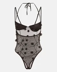 Jacquemus Body in mesh Marrone