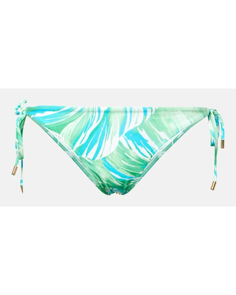 Melissa Odabash Slip bikini Canary con stampa floreale Blu
