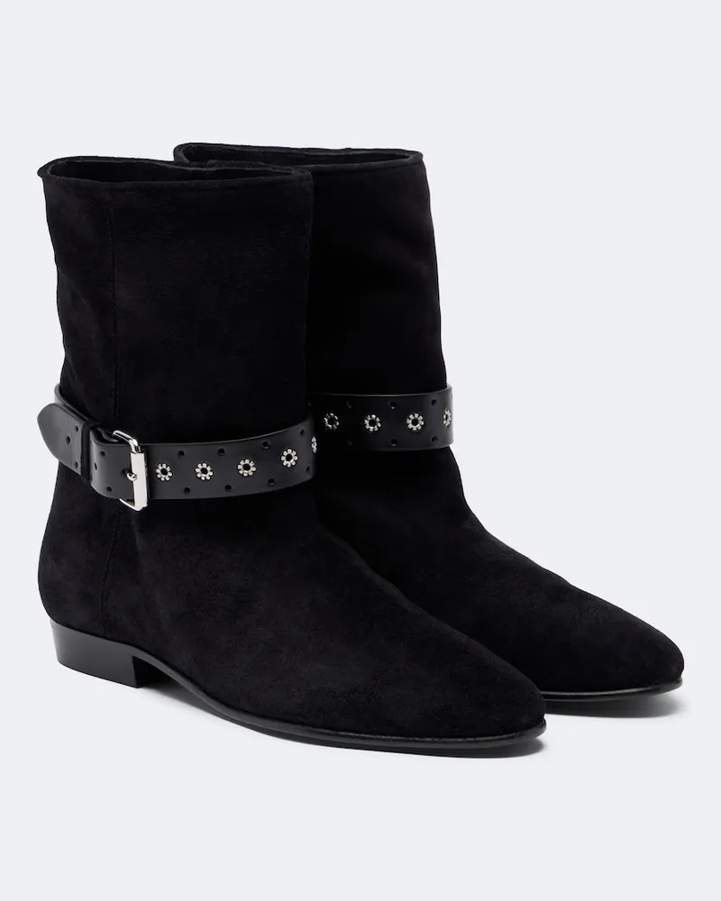 Isabel Marant Stivaletti Reena in suede Nero