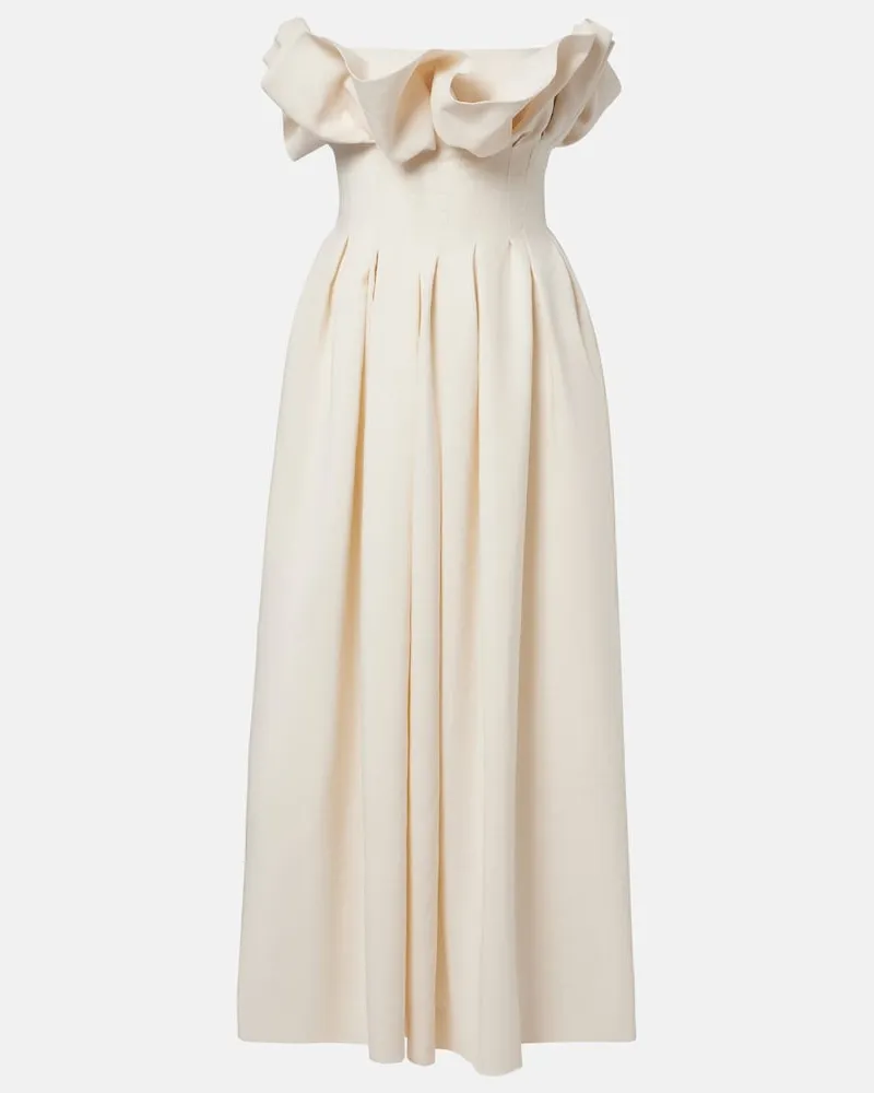 KHAITE Abito bustier Claude Bianco