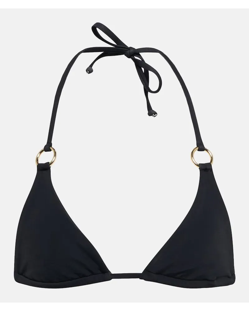 Louisa Ballou Top bikini Mini Ring Nero