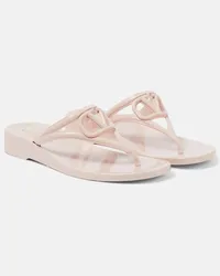 Valentino Garavani Sandali VLogo Signature in PVC Rosa