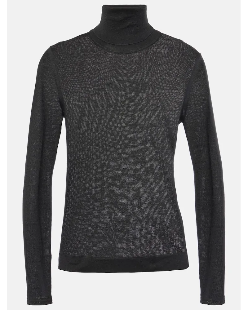 Tom Ford Lupetto in cashmere e seta Nero