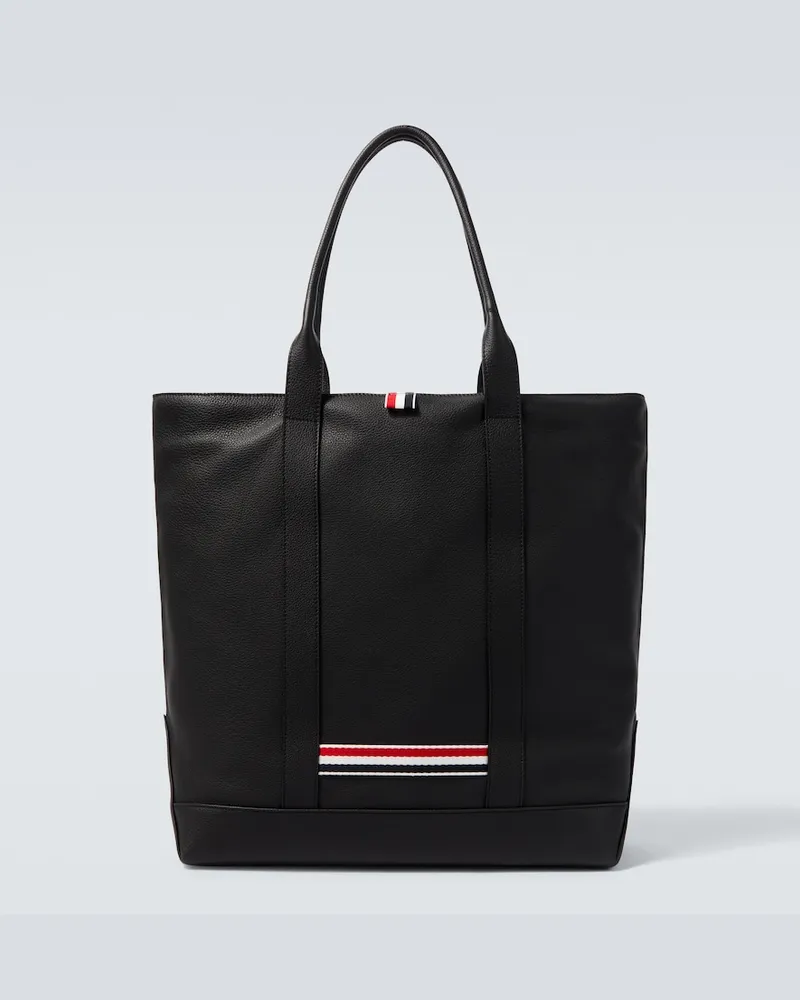 Thom Browne Shopper in pelle Nero
