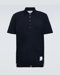 Thom Browne Polo in cotone Blu