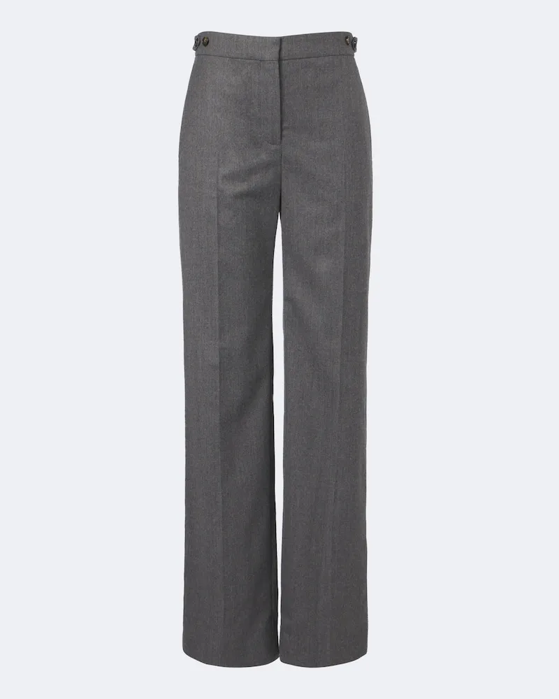 Stella McCartney Pantaloni regular in lana Grigio