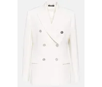 Versace Blazer in lana vergine Bianco