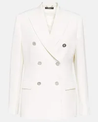 Versace Blazer in lana vergine Bianco