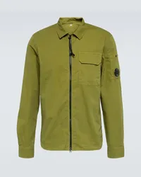 C.P. Company Camicia in gabardine di cotone Verde