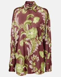 Etro Camicia oversize con stampa Multicolore