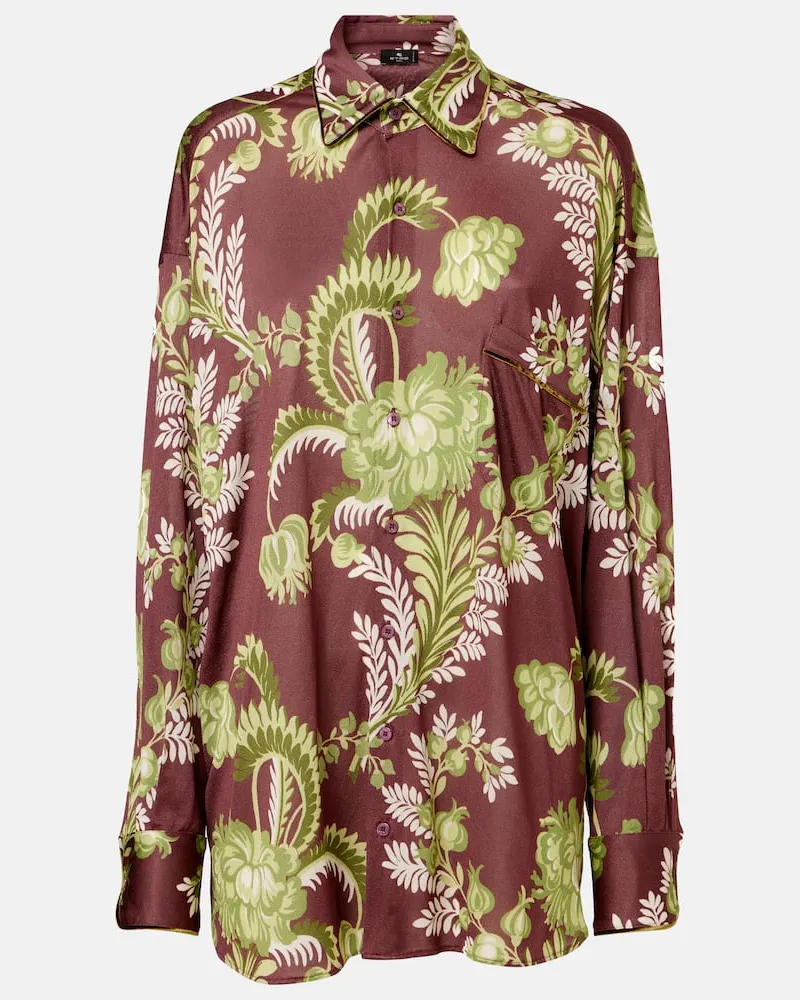 Etro Camicia oversize con stampa Multicolore