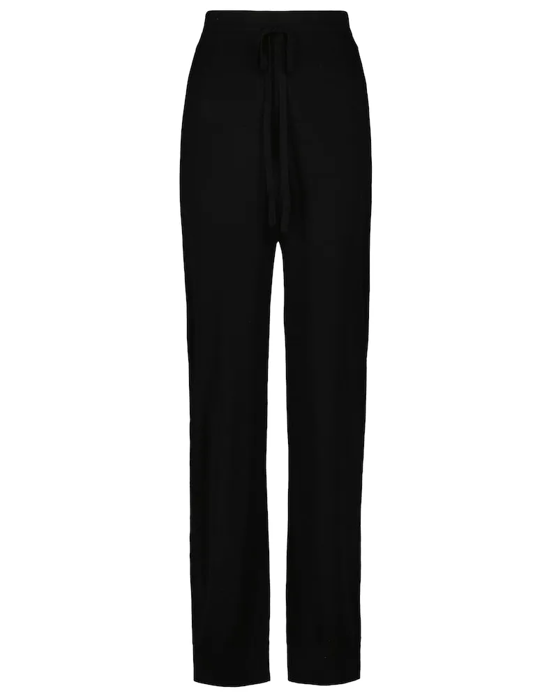 Co Pantaloni sportivi Essential in seta Nero