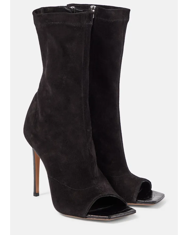 Paris Texas Stivaletti Amanda in suede Nero