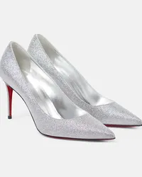 Christian Louboutin Pumps Kate 85 in pelle Argento