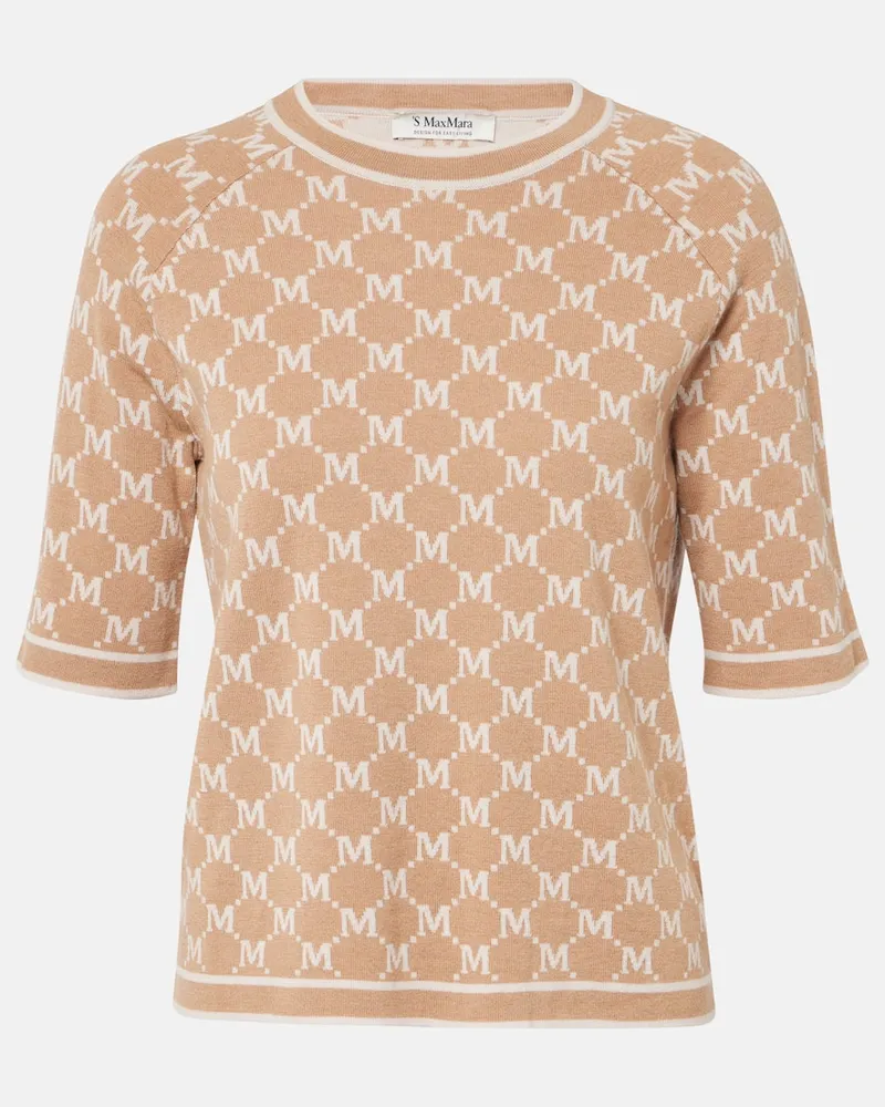 Max Mara Pullover Portici in lana e cashmere Beige