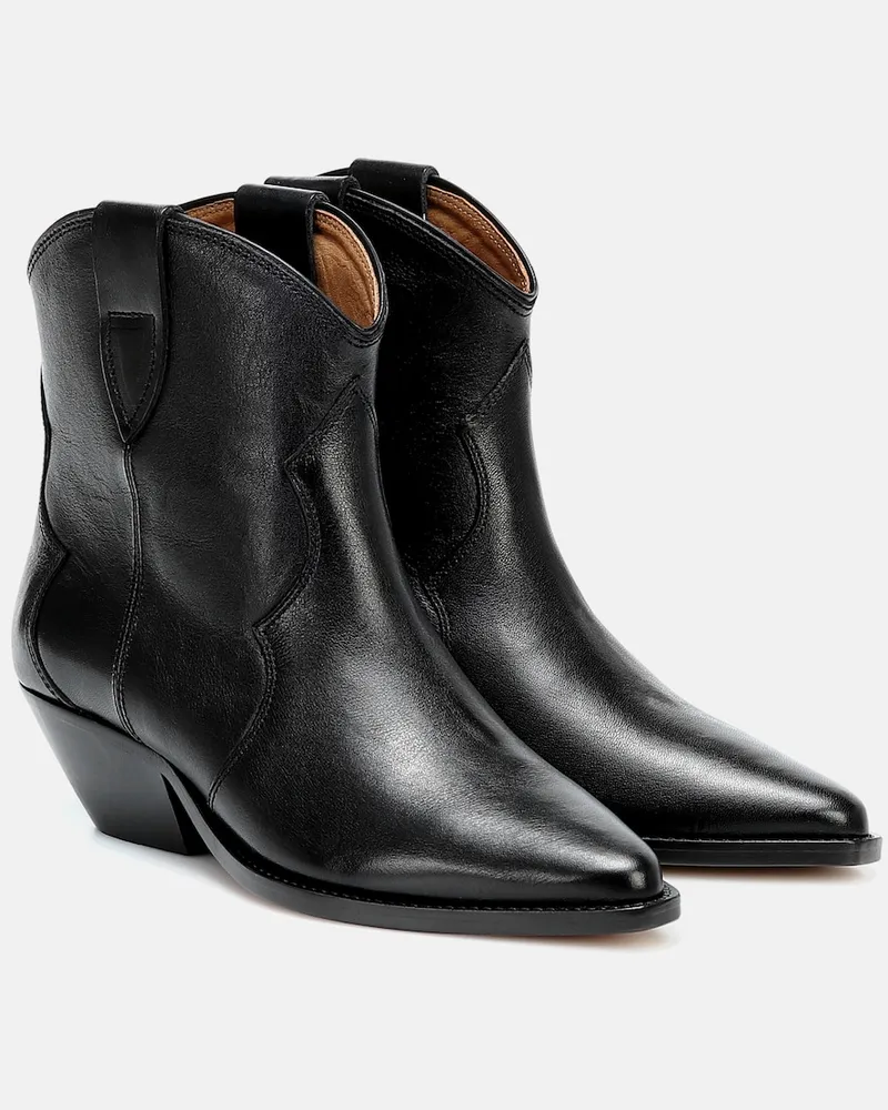 Isabel Marant Stivaletti texani Dewina in pelle Nero
