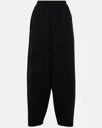 The Row Pantaloni sportivi Ednah in lana Nero