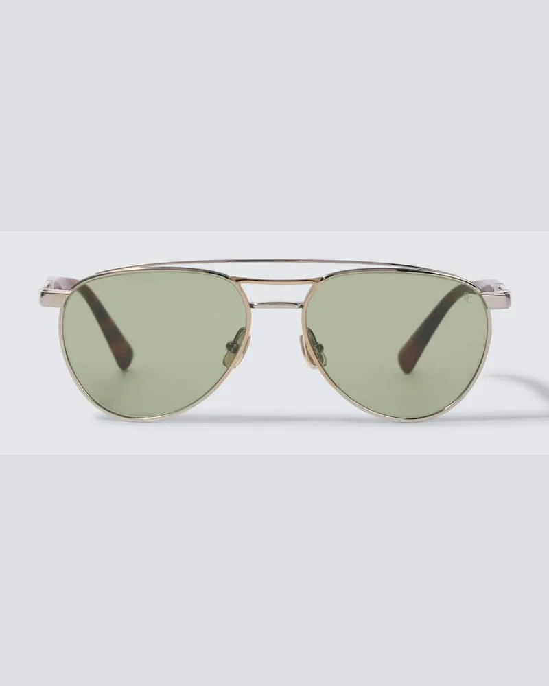 Brunello Cucinelli Occhiali aviator Sartorial Sunset Verde