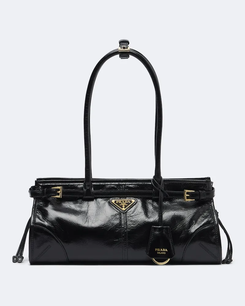 Prada Borsa a spalla Prada Bonnie Medium in pelle Nero