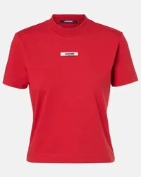 Jacquemus T-shirt Gros Grain in jersey Rosso