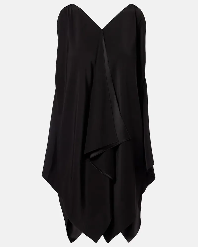 The Row Top in raso di seta Nero