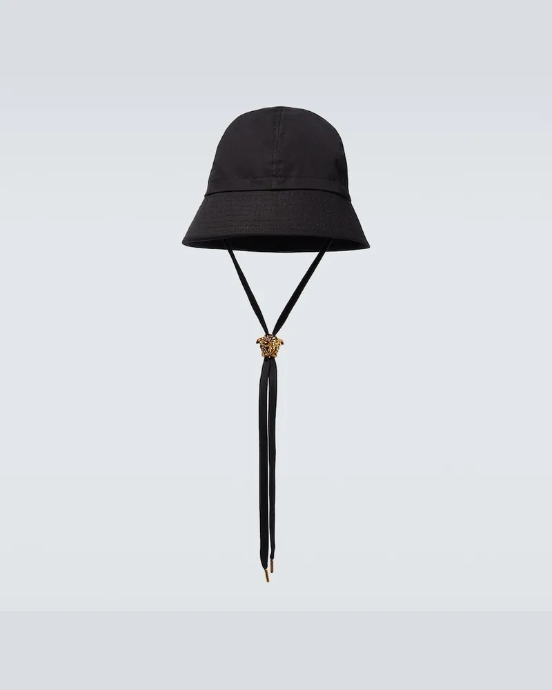 Versace Cappello da pescatore La Medusa Nero